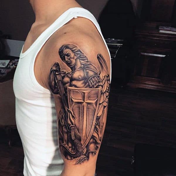 Guardian Angel Tattoos: Divine Designs for Men