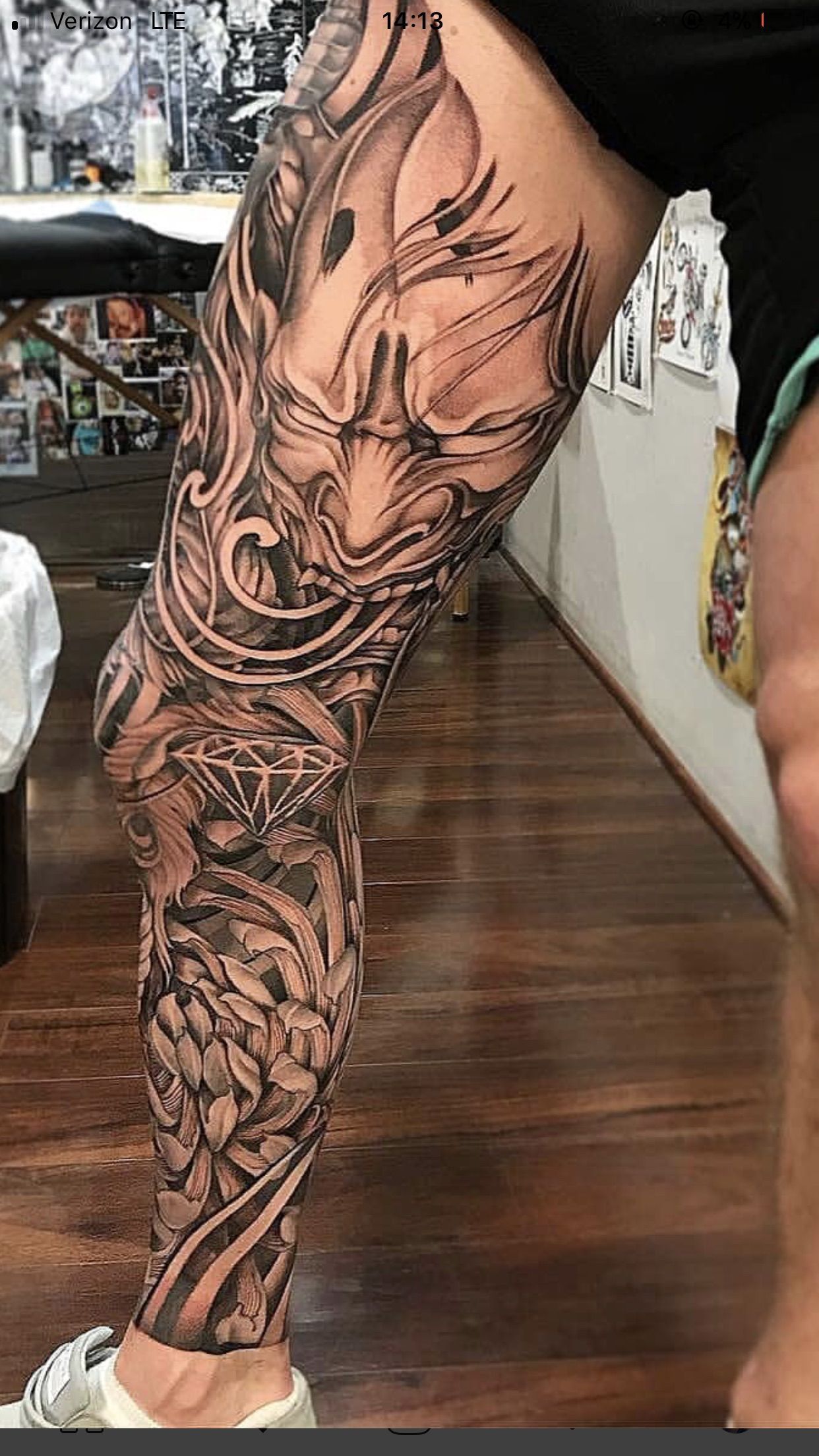 Half Leg Sleeve Tattoo