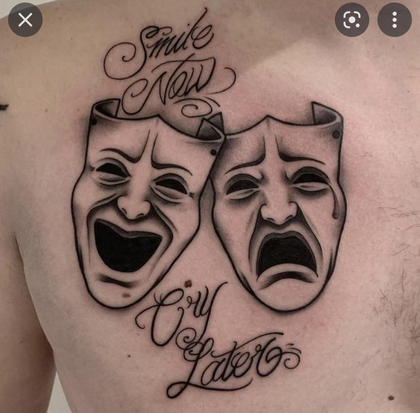 Happy Sad Face Tattoo: Meaning and Designs