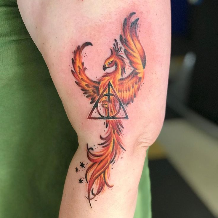 Harry Potter Deathly Hallows Phoenix Tattoo Until The Very End