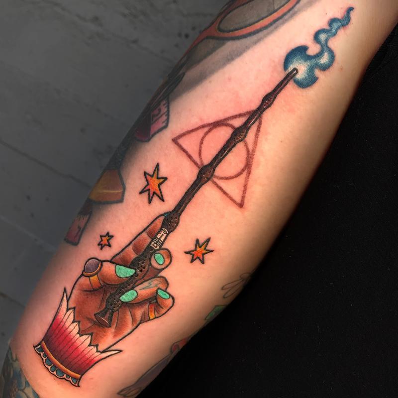 Harry Potter Elder Wand Tattoo