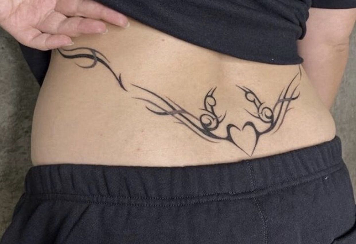 Heart Tramp Stamp By Punxgirl On Deviantart