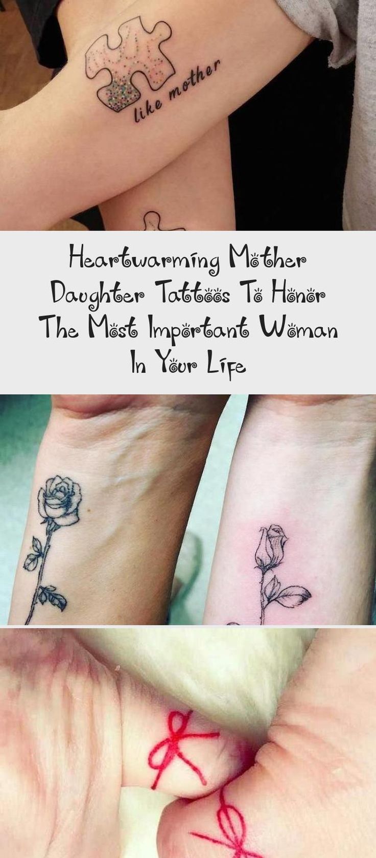 Heartwarming Mother Daughter Tattoos To Honor The Most Important Woman