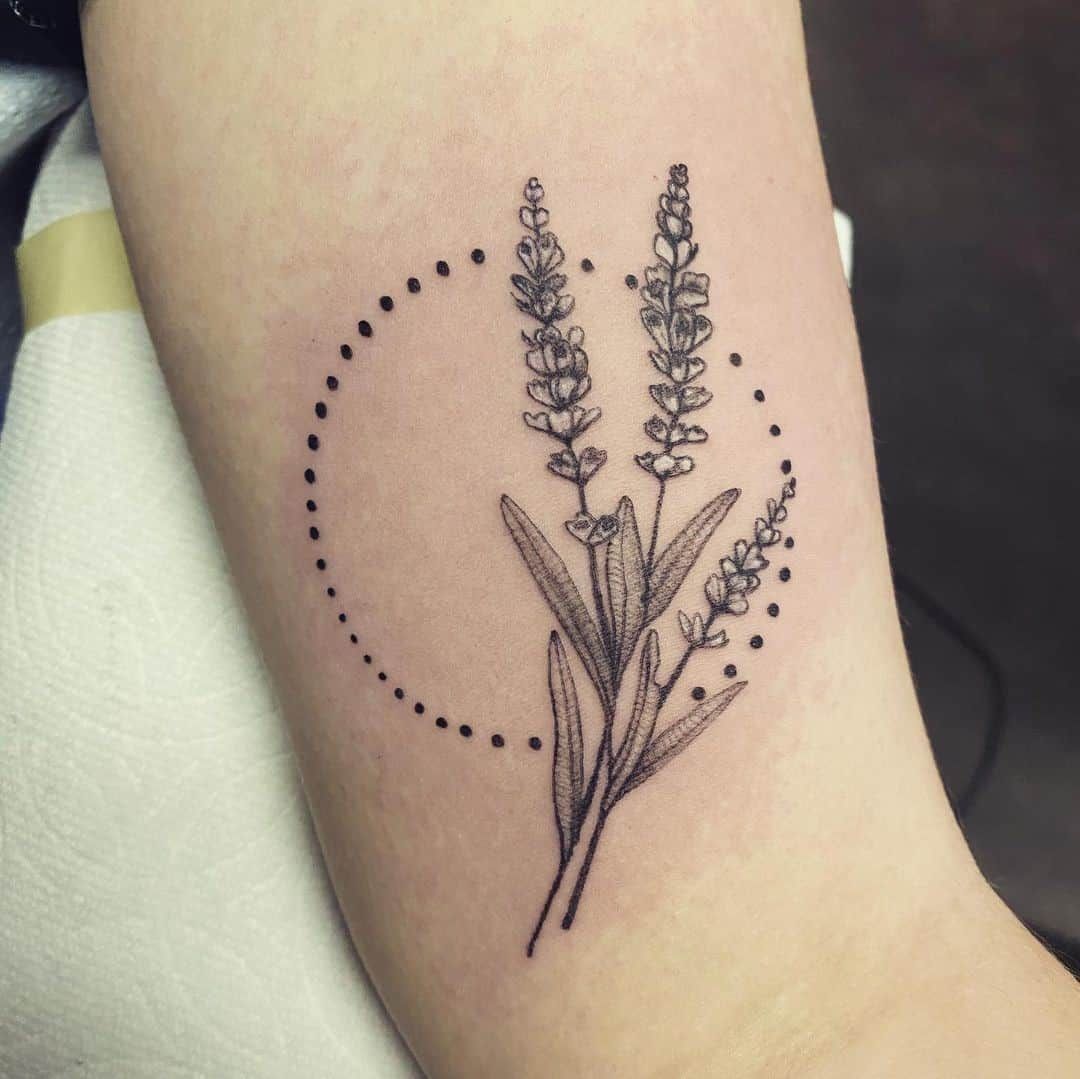 Heather And Lavender Bundle Tattoo Tattoogrid Net