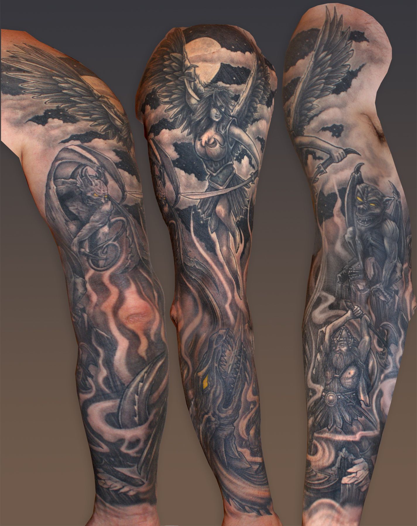 Heaven and Hell Tattoo Sleeve Ideas and Inspiration