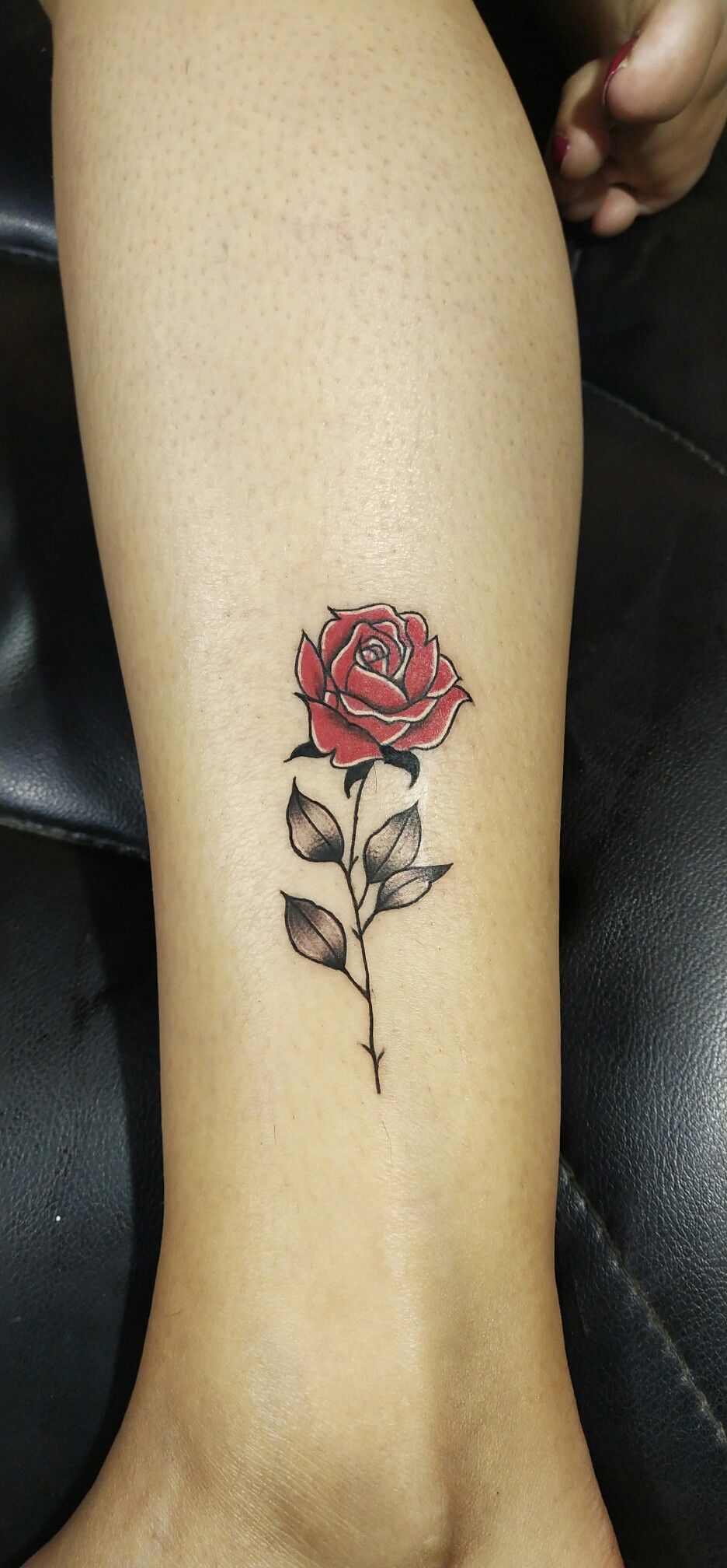 Here S A Red Rose Tattoo Red Rose Is A Symbol Of Various Emotions