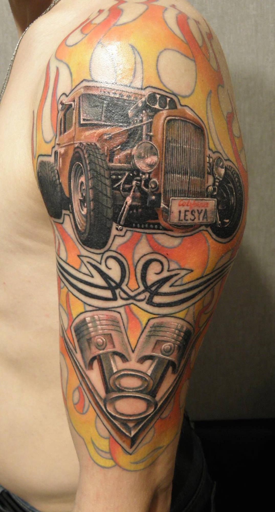 Hot Rod Tattoo By Igor Limited Availability At Revival Tattoo Studio