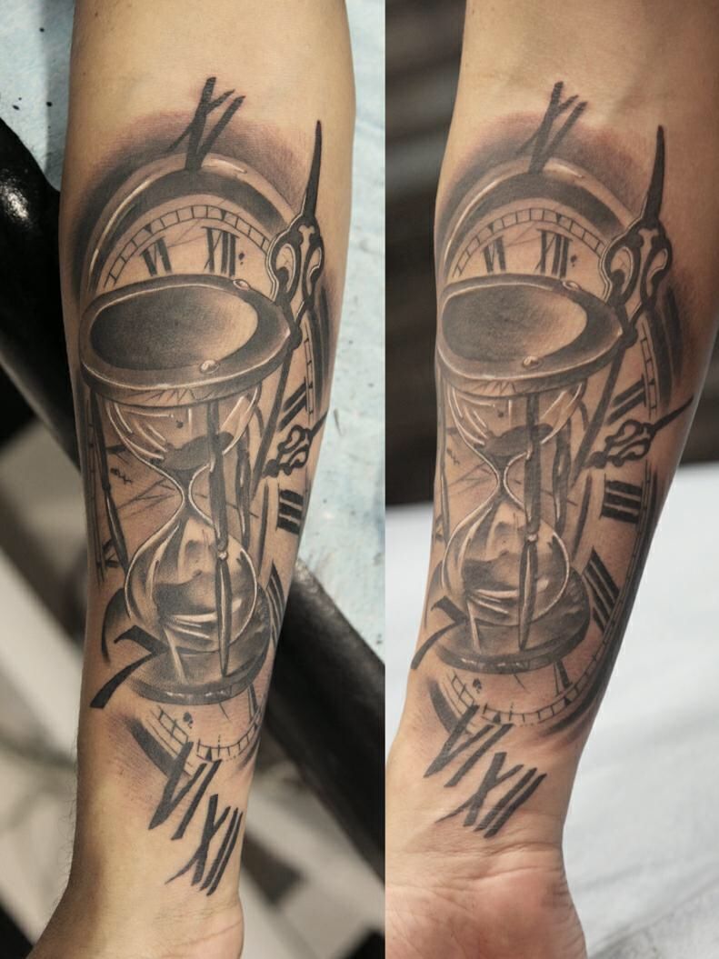 Hourglass Sand Timer Tattoo Glass Designs