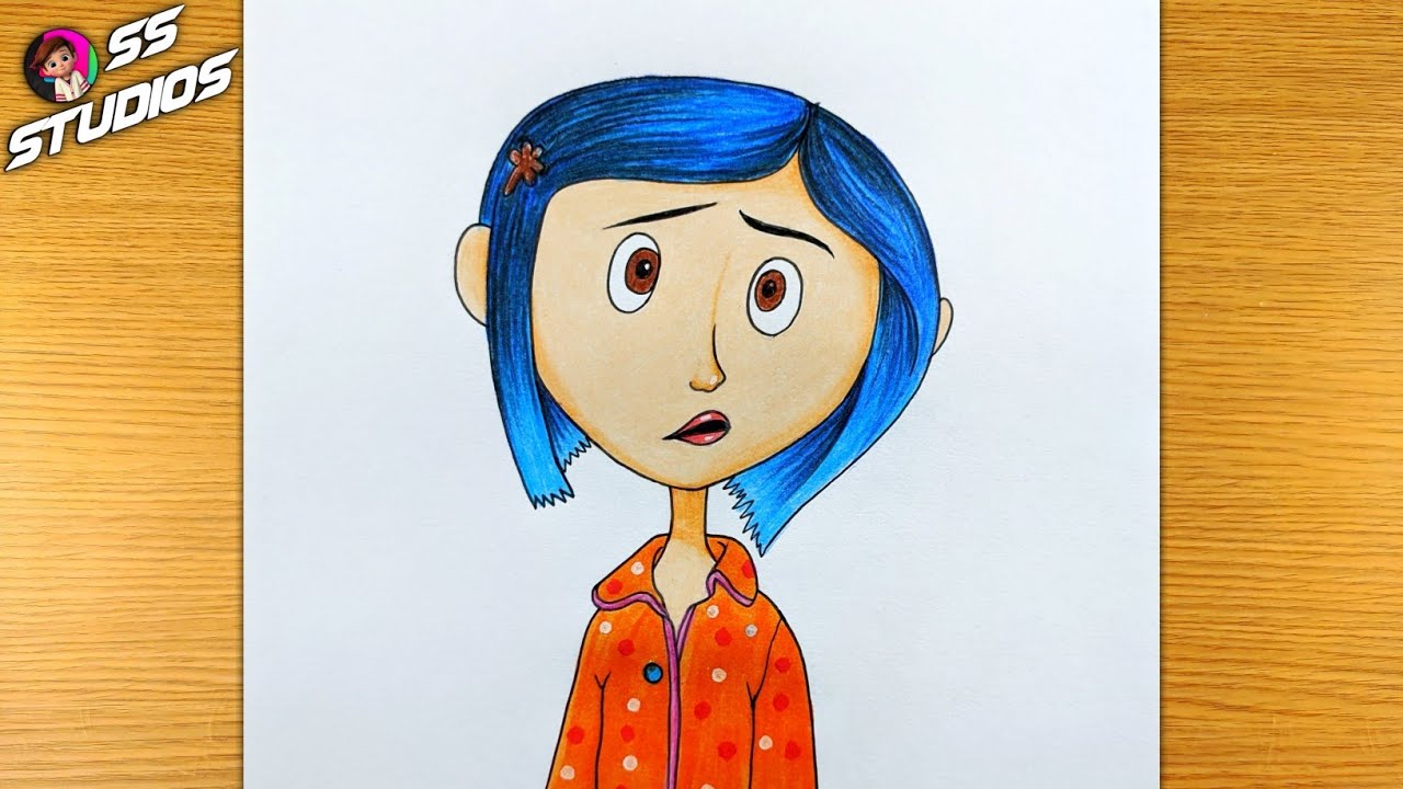 How To Draw Coraline Easy Youtube