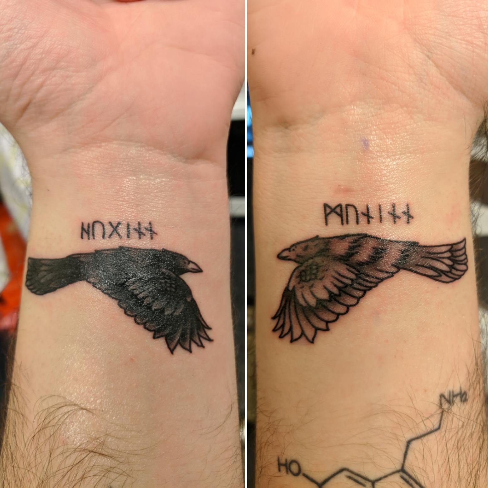 Huginn Tattoo Ideas Tattoosai