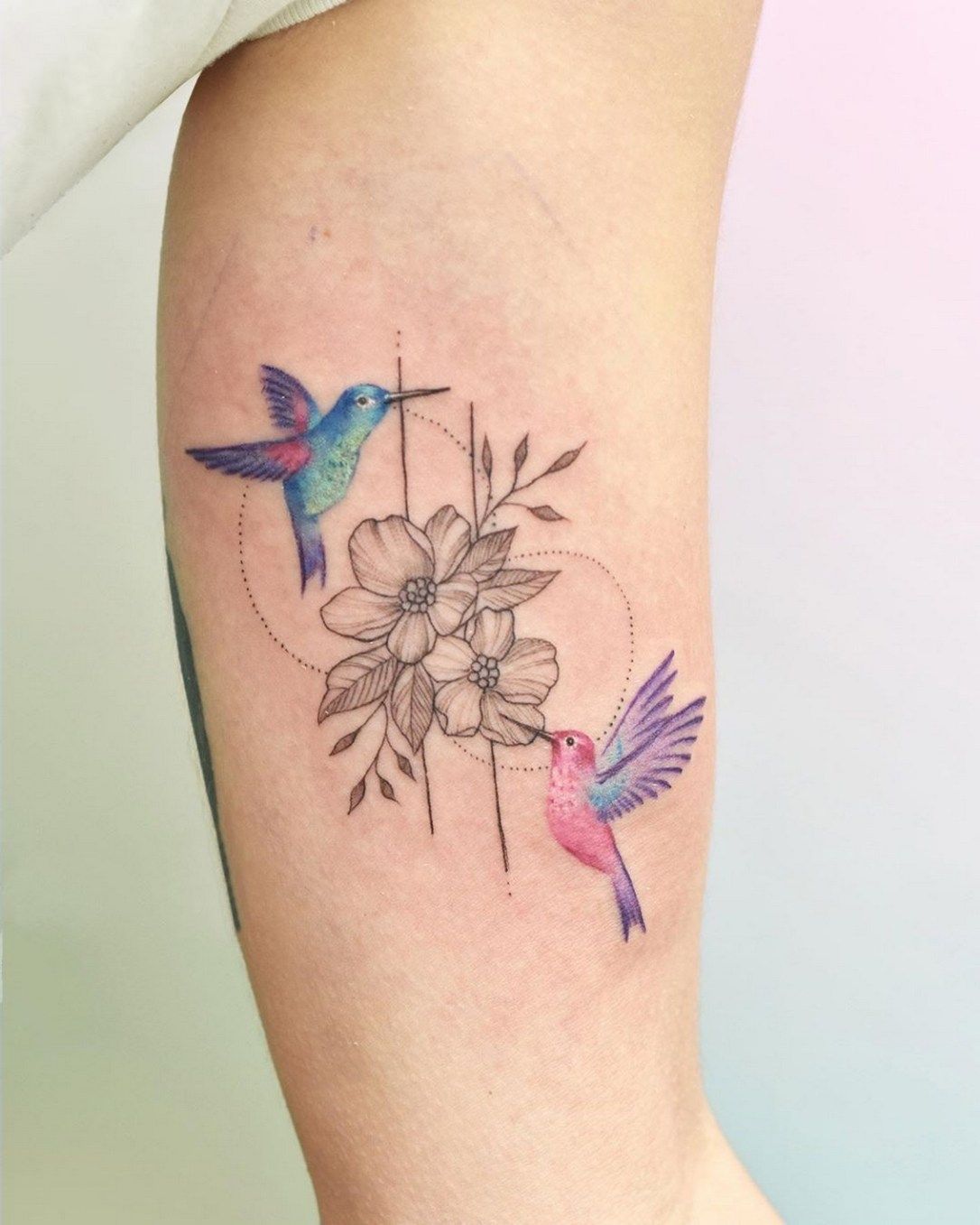 Hummingbird Tattoos with Flowers: Meaning and Designs