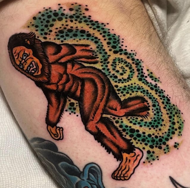 I Got A Real Fun Sasquatch Tattoo Thought You All Might Enjoy It R Bigfoot