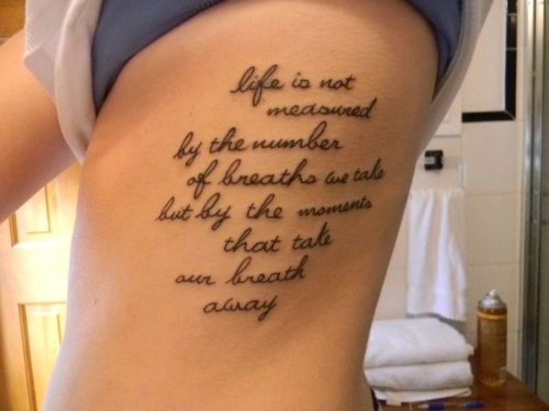 I Want This Rib Tattoo Quotes Meaningful Tattoo Quotes Tattoos