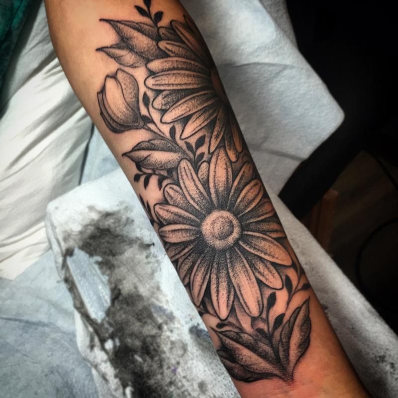 Image Result For Daisy Tattoos Forearm Flower Tattoo White Flower