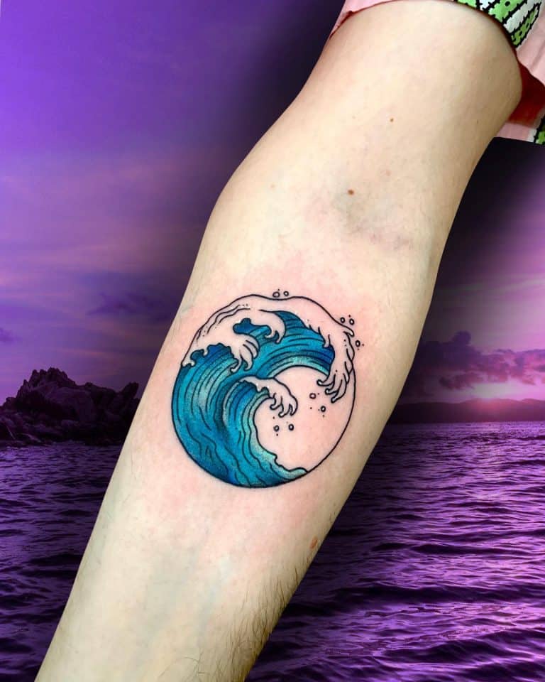 Image Result For From The Ocean To The Mountains Tattoo Trendy Tattoos Waves Tattoo Small