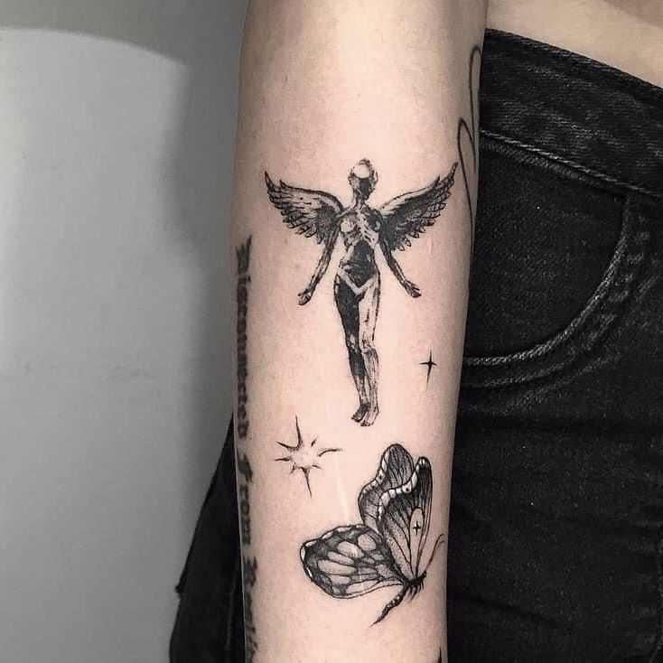 In Utero By Nirvana Nirvana Tattoo Black Ink Tattoos Small Tattoos