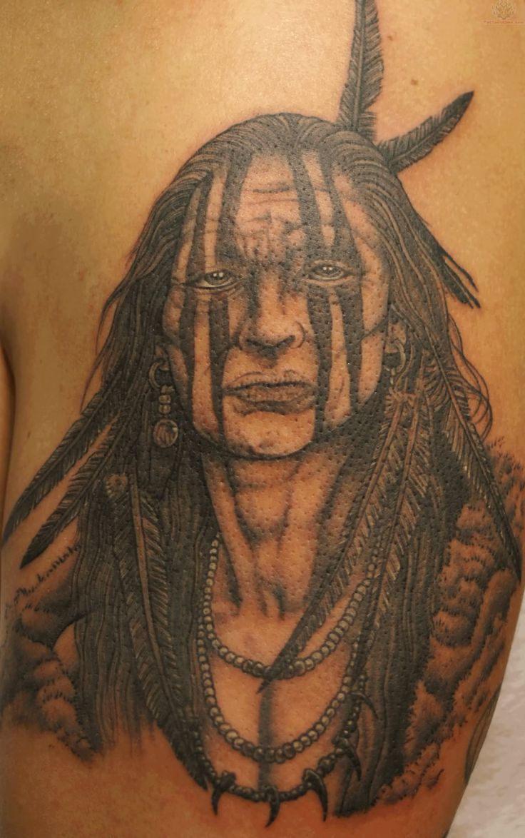 Indian Chief Tattoos For Men