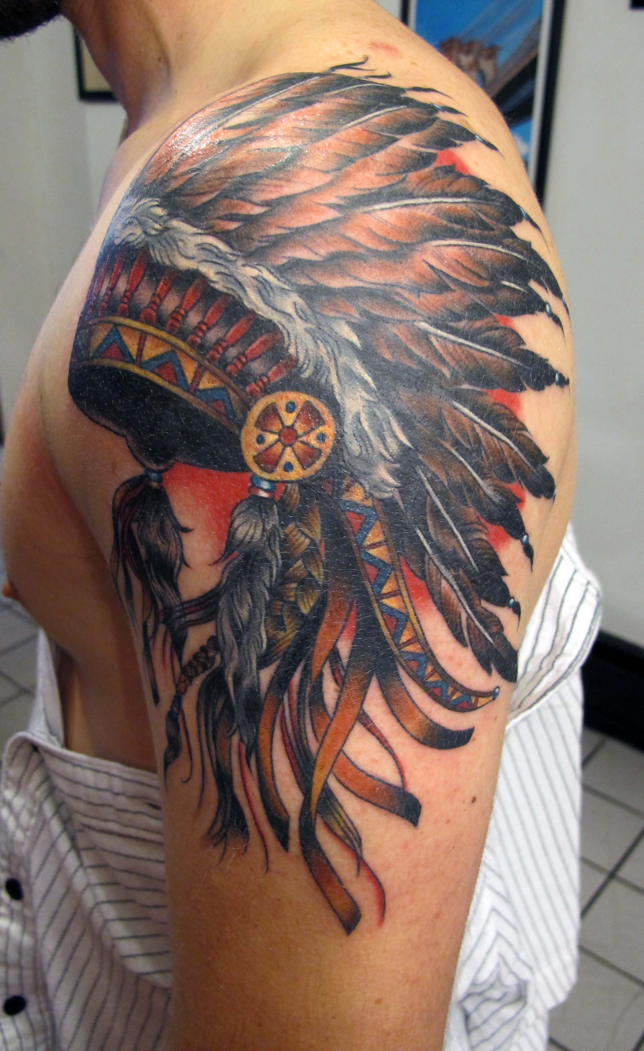 Indian Headdress Tattoo