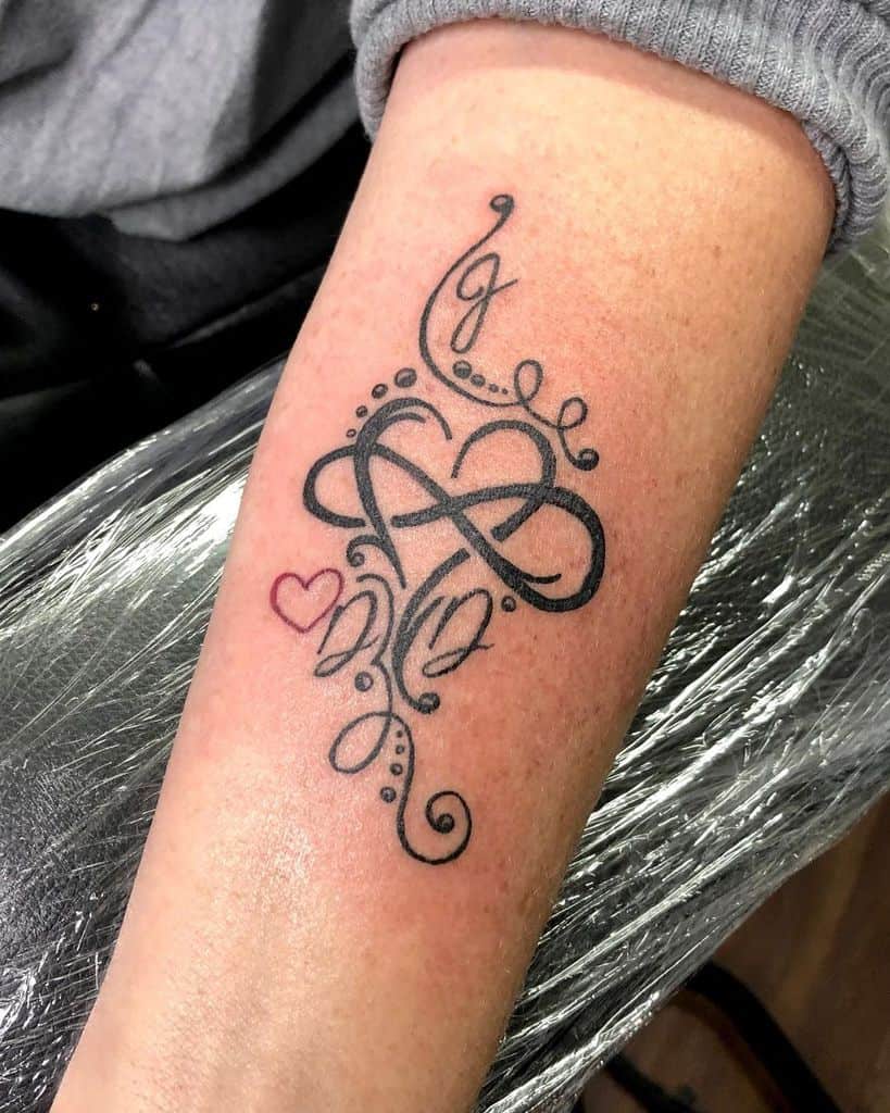 Infinity Tattoo With A Heart: Symbol of Endless Love