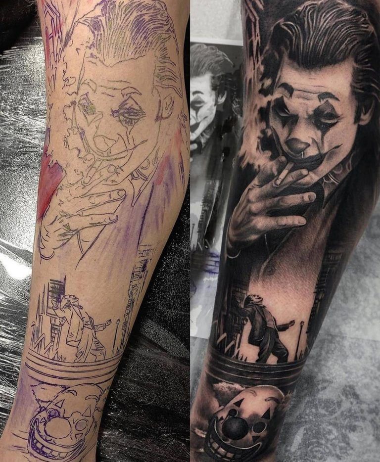 Insane Joker Tattoo Joker Tattoo Joker Tattoo Design Tattoo Sketches