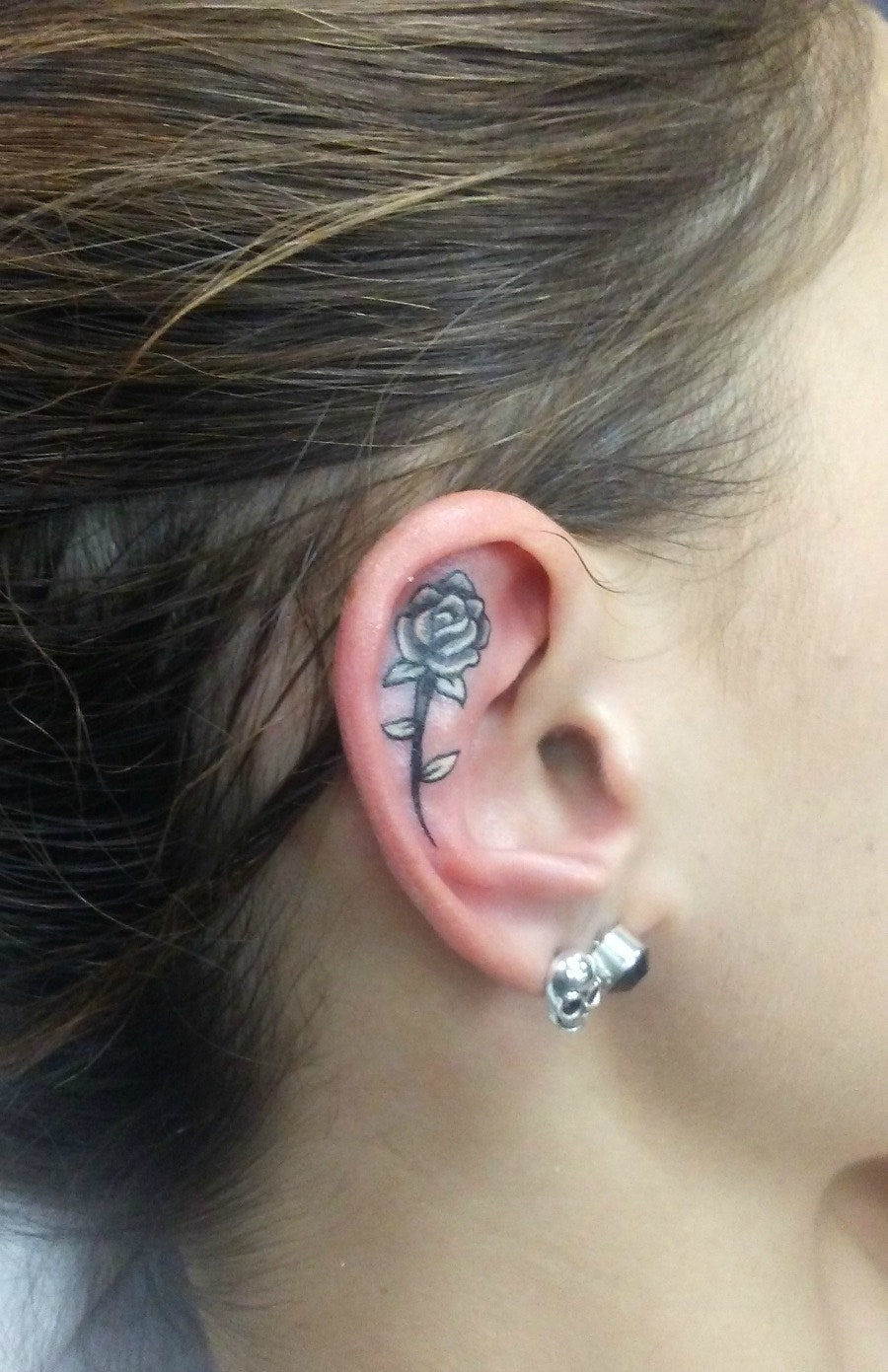 Inside Ear Tattoo