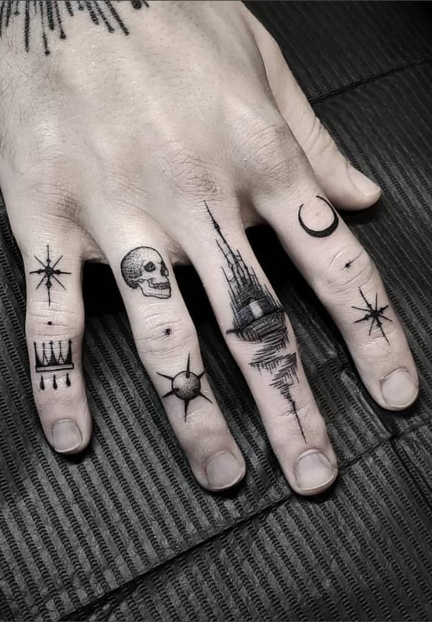 Interesting Finger Tattoos For Men