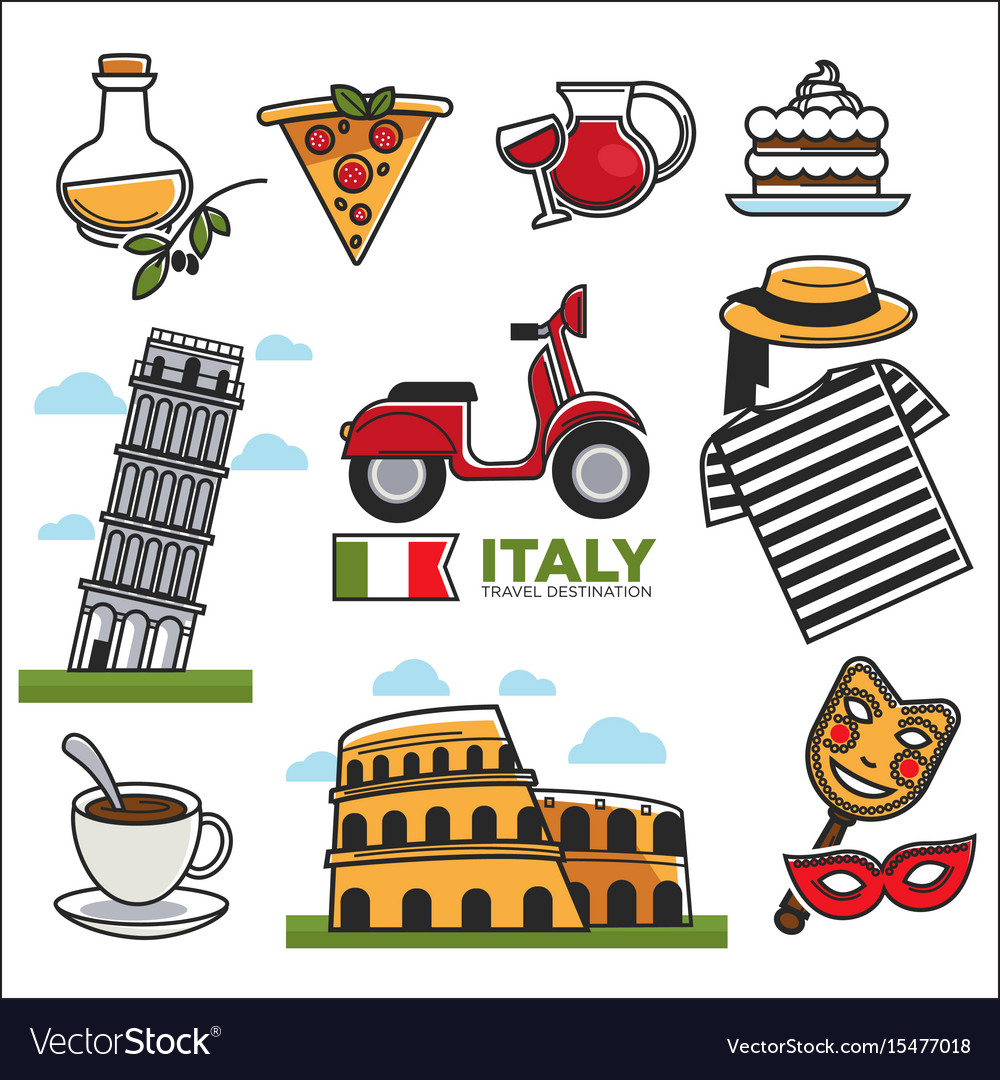 Italian Symbols Vector Photo Free Trial Bigstock