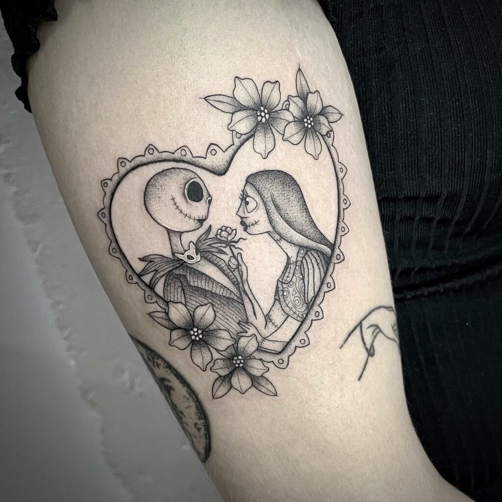 Jack And Sally By Mat Lapping Creative Vandals Hull Uk Jack Tattoo