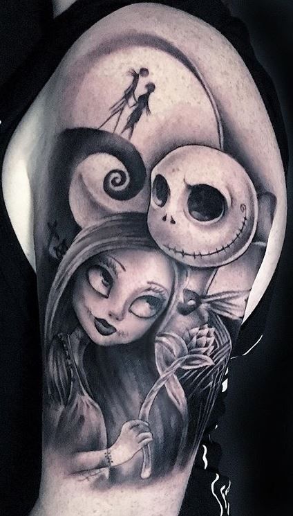 Jack And Sally Tattoo Nightmare Before Christmas