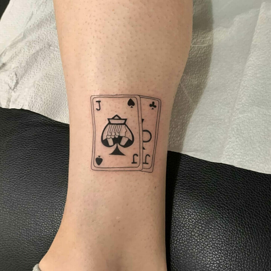 Jack Of Hearts Card Tattoo