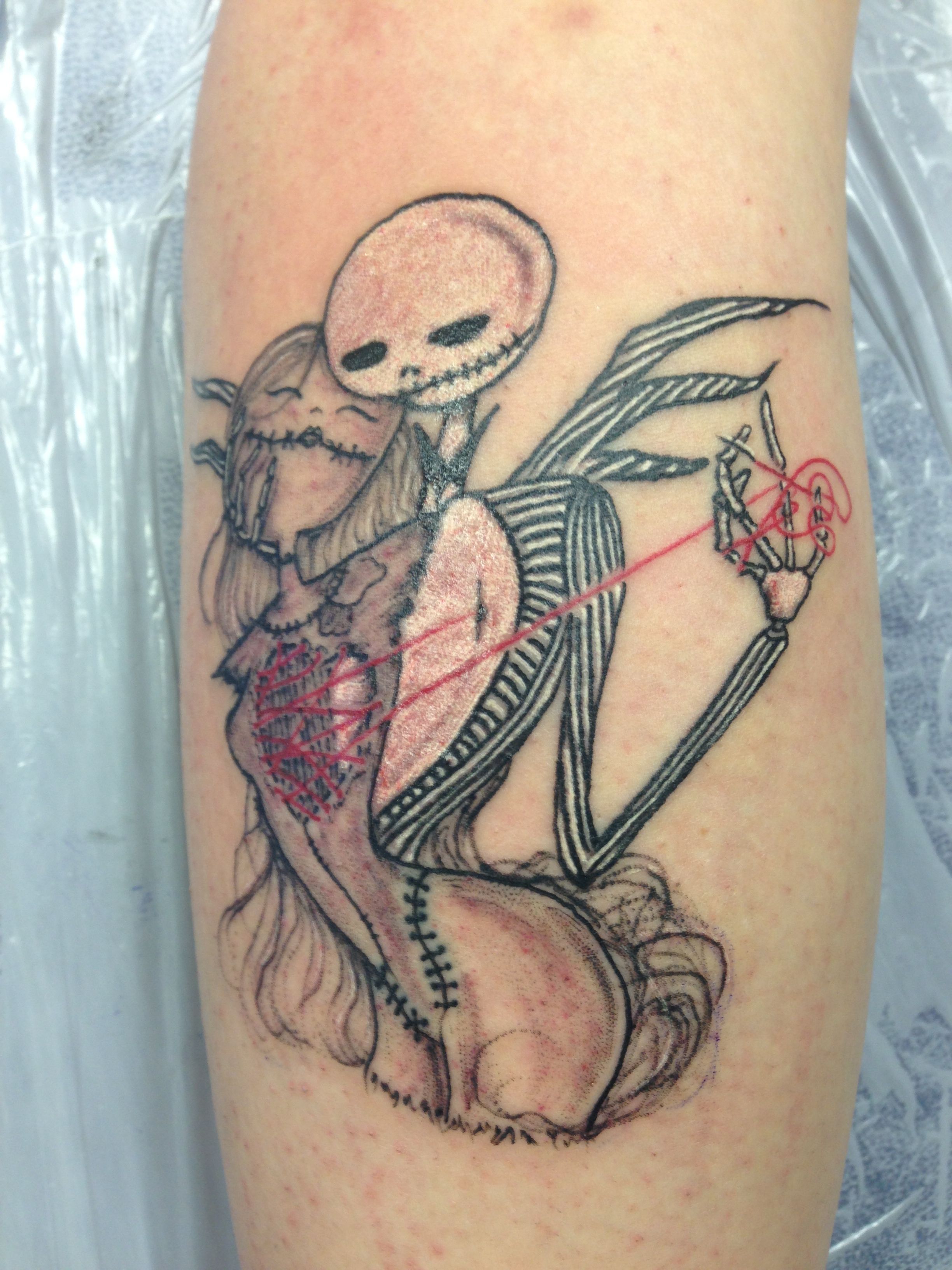 Jack Sally Jack Skellington Tattoo Sleeve Tattoos Tattoo Nightmares