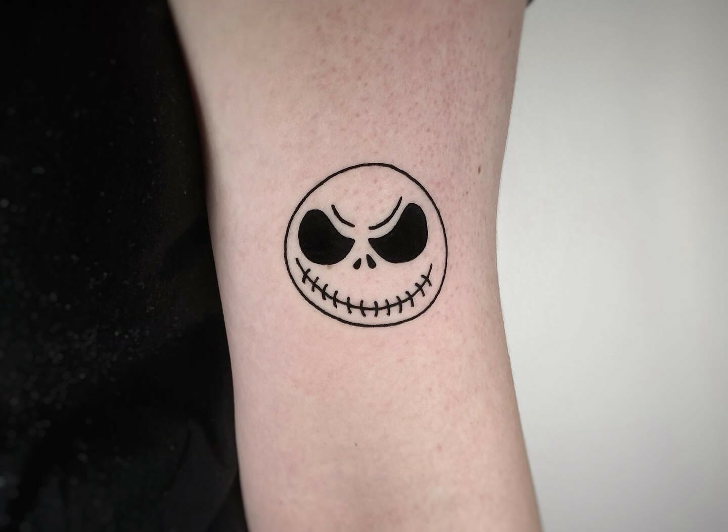 Jack Skellington Head Tattoo