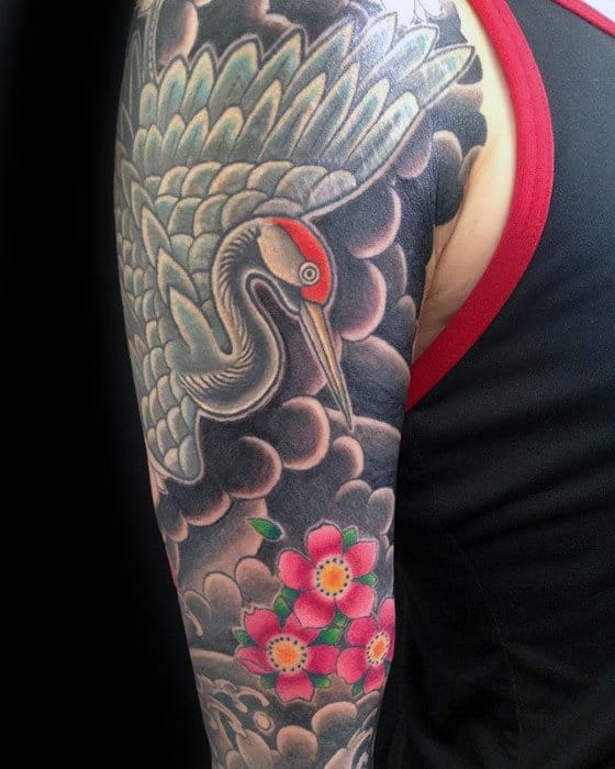 Japanese Crane Bird Tattoo: Elegance and Symbolism in Ink