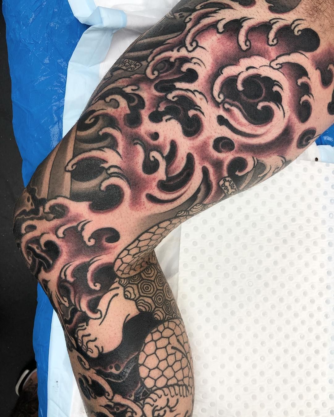 Japanese Waves Sleeve Tattoos Cover Inspiration Tattoo Sleeves