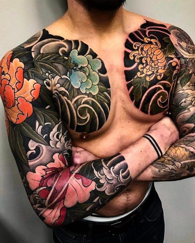 Japon Tattoo Japanische Malerei Japanische Kunst Samurai T Towierung