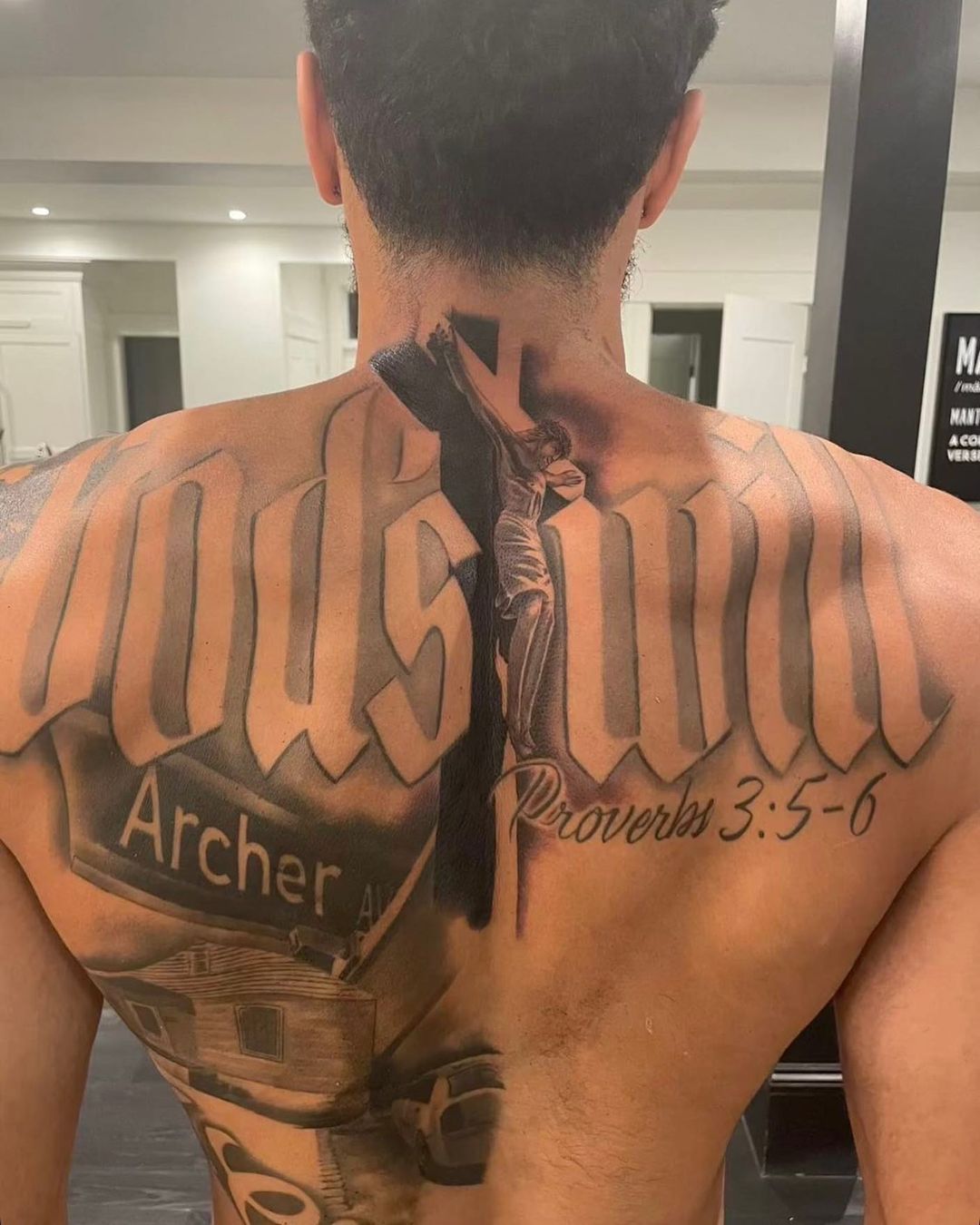 Jayson Tatum Back Tattoo 2024 Gene Peggie