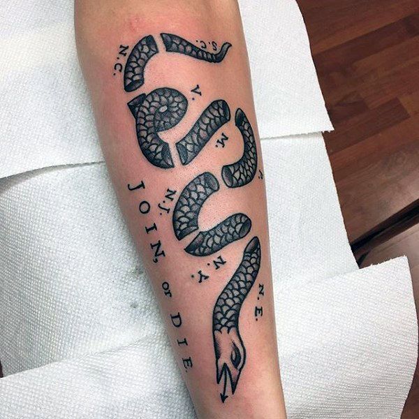 Join Or Die Snake Tattoo Tattoo Uploaded By Shakes Join Or Die Down