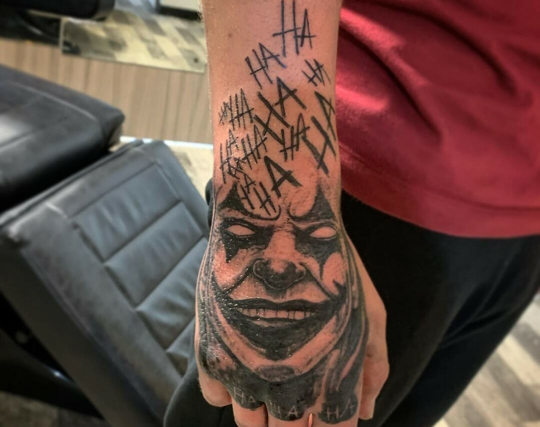 Joker Hand Tattoo Design On Best Ideas