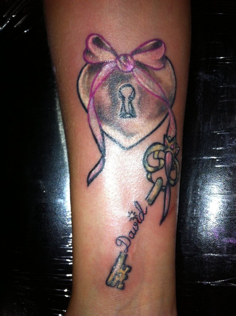 Key Heart Tattoo