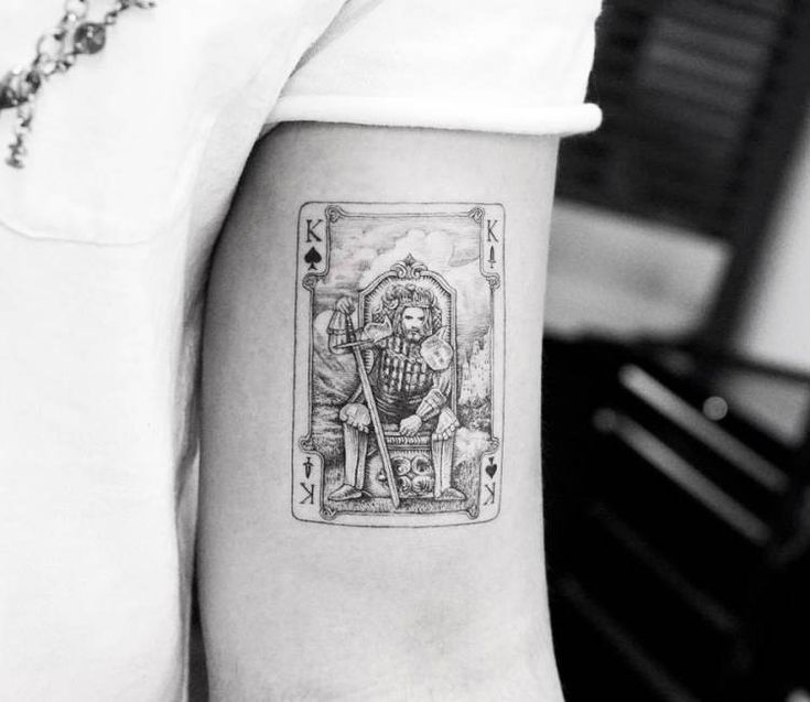 King Card Tattoo Designs