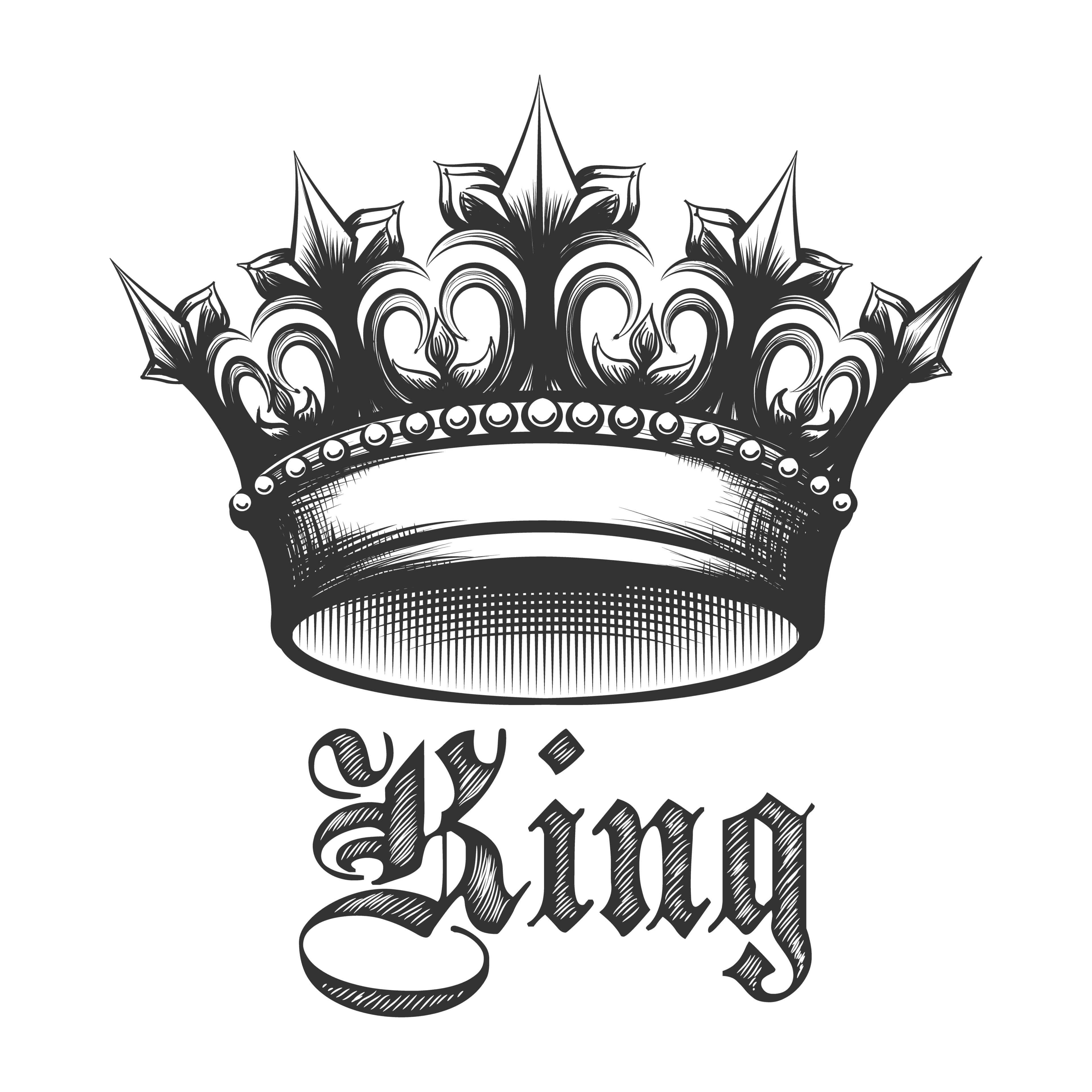 King Crown Drawing Queen Crown Tattoo Crown Tattoos King Tattoos