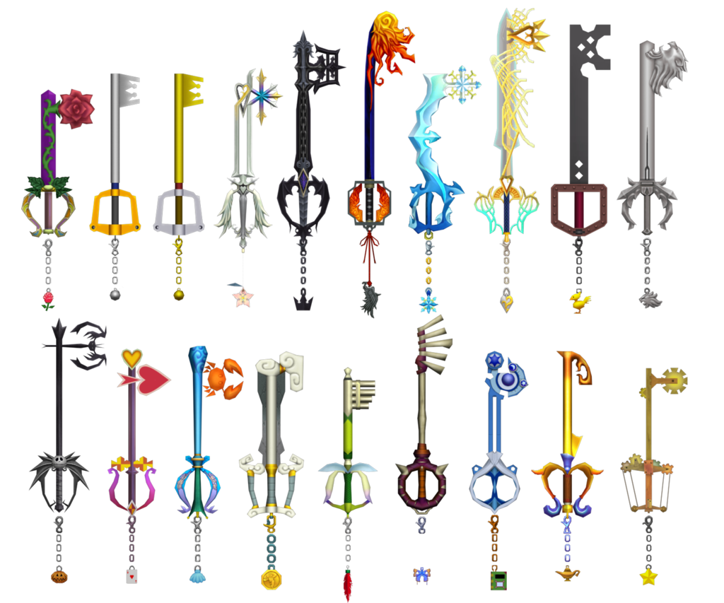 Kingdom Hearts Keyblades Tattoo