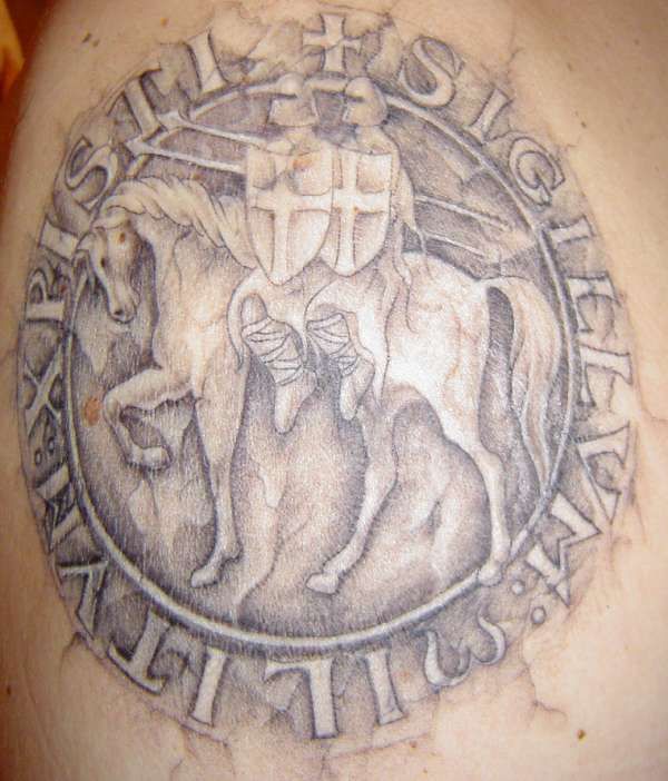 Knights Templar Seal Tattoo