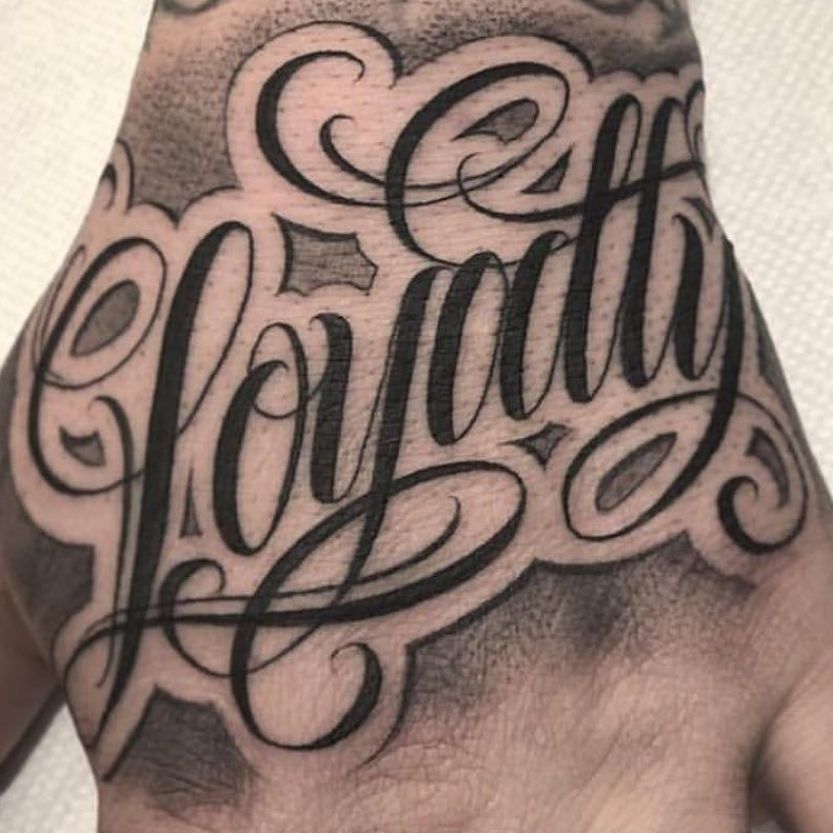 Lettering Neck Fonts Tattoo By Tattoo Loyalty