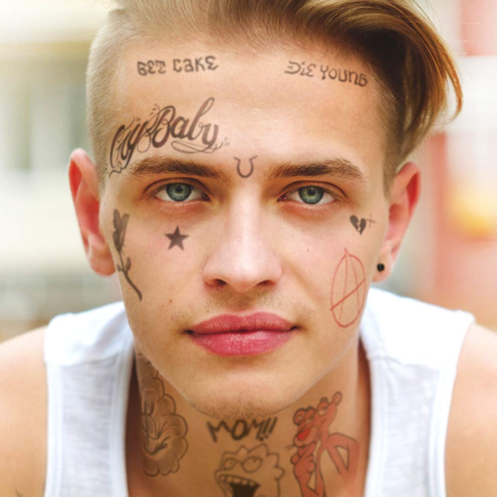 Lil Peep Face Tattoos