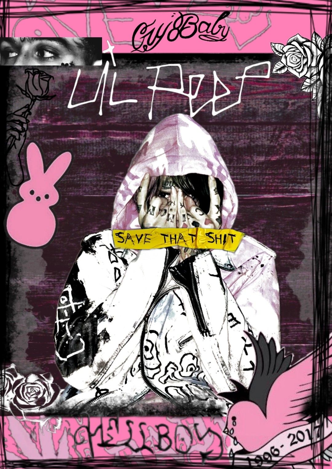 Lil Peep Poster Placard Lil Peep Home Bedroom Wall Decor Etsy