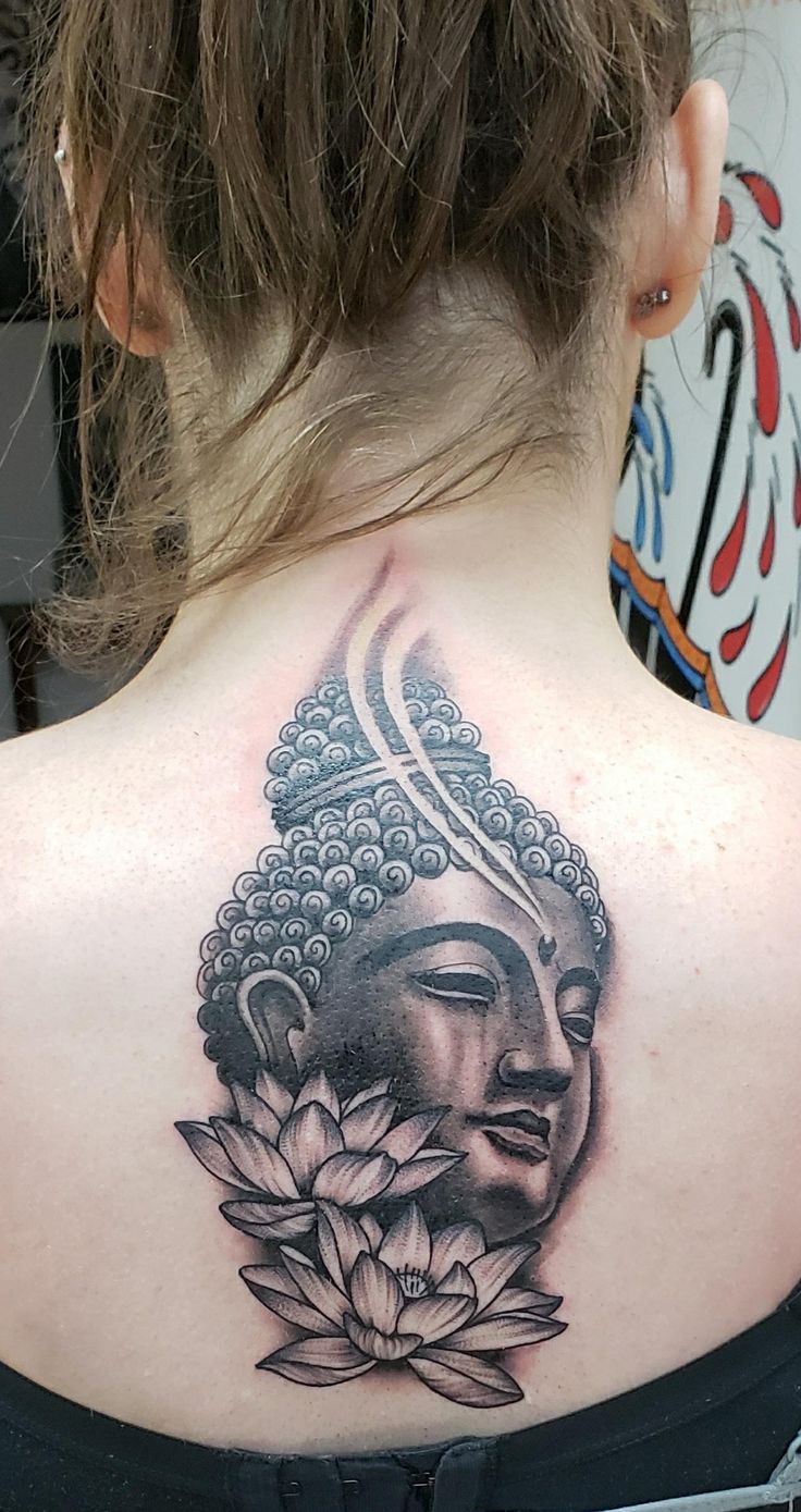 Lotus Flower Buddha Tattoo