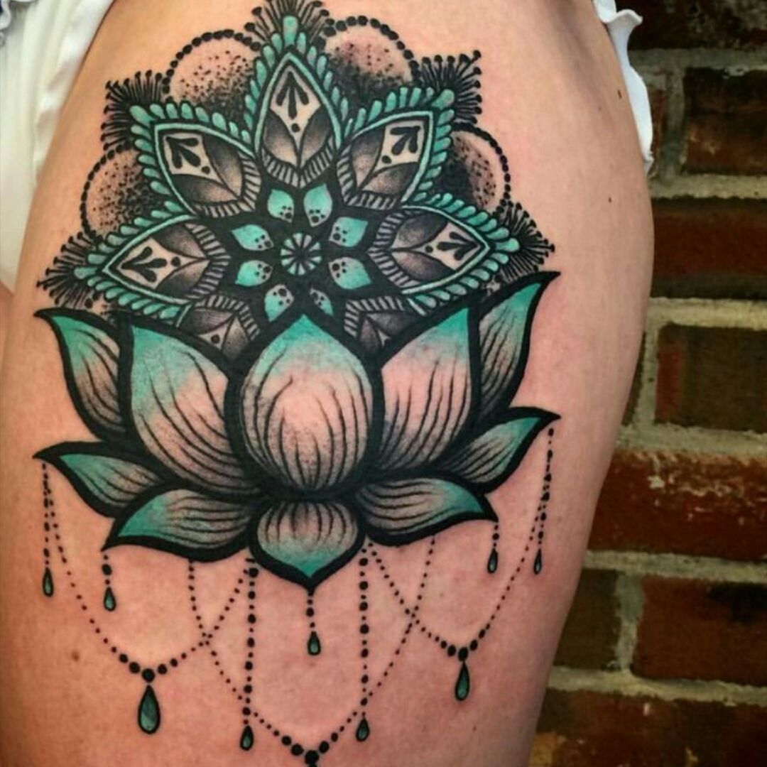 Lotus Flower Mandala Back Piece Best Tattoo Design Ideas