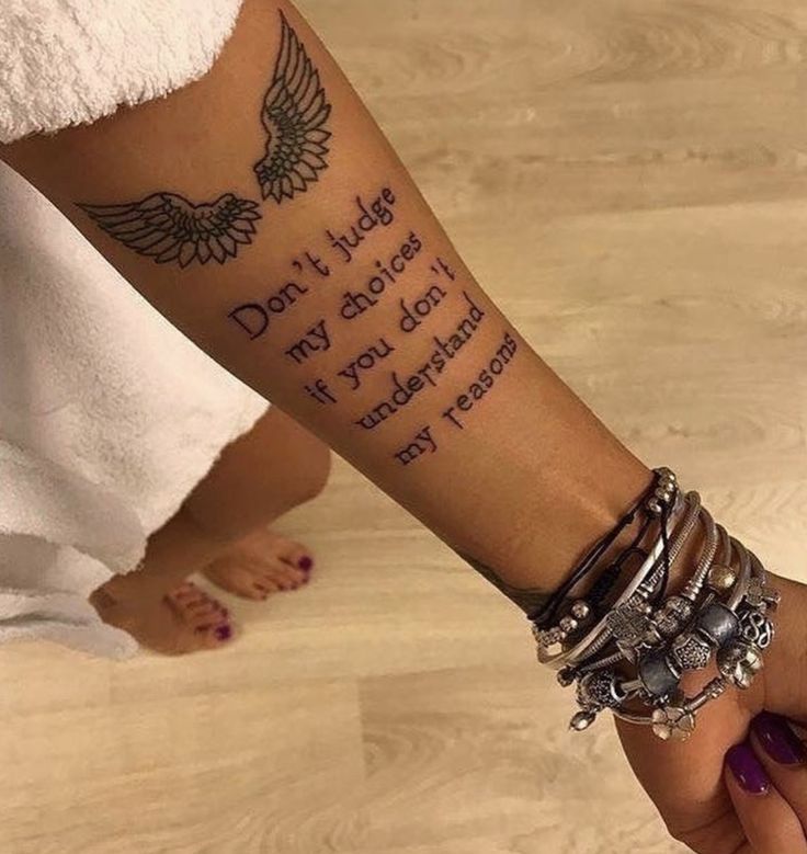 50 Inspiring Lower Arm Tattoo Quotes for 2023