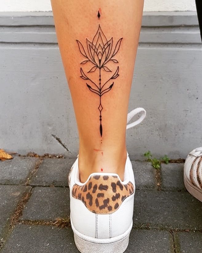 Lower Leg Tattoo Ideas for Stylish Women